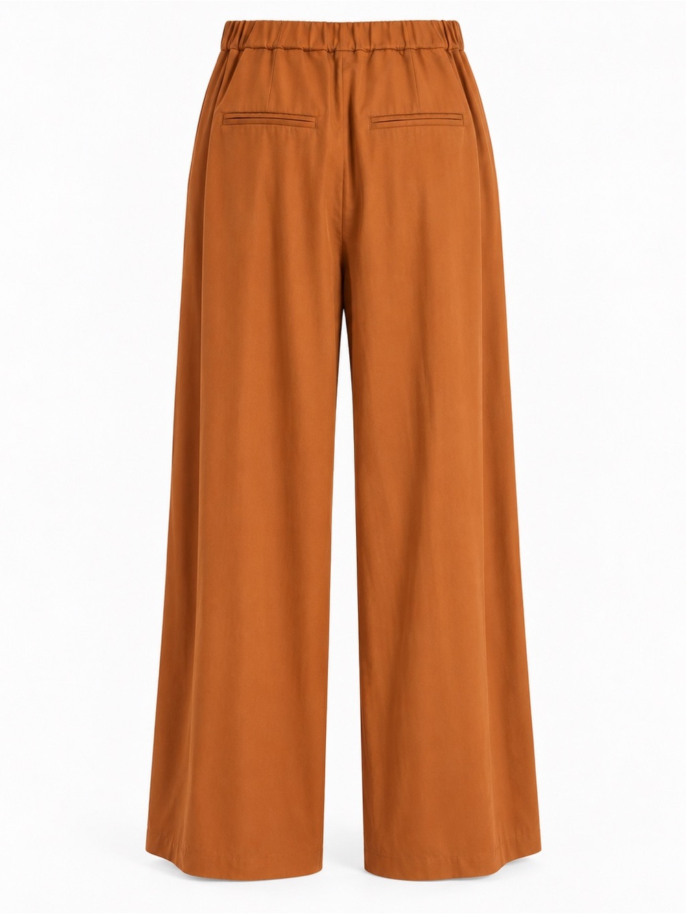 Terea by Andrea Pitter Rust Pleated Wide Leg Pants Size L NWT - Picture 3 of 12